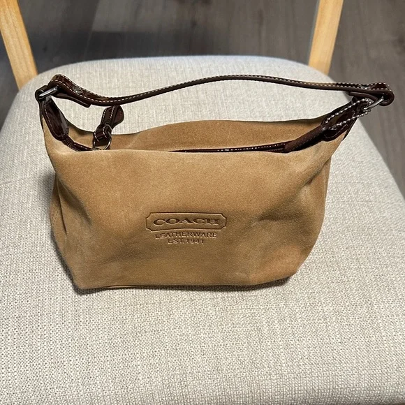 Coach Tan Suede Bag - Picture 1 of 10